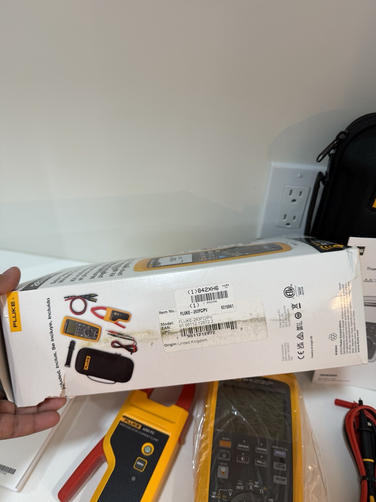 FLUKE 283 FC/PV SOLAR DIGITAL MULTIMETER & WIRELESS CURRENT CLAMP MFD-2025