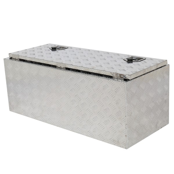 42″ Aluminum Under Body Toolbox 5 Bar Tread Silver