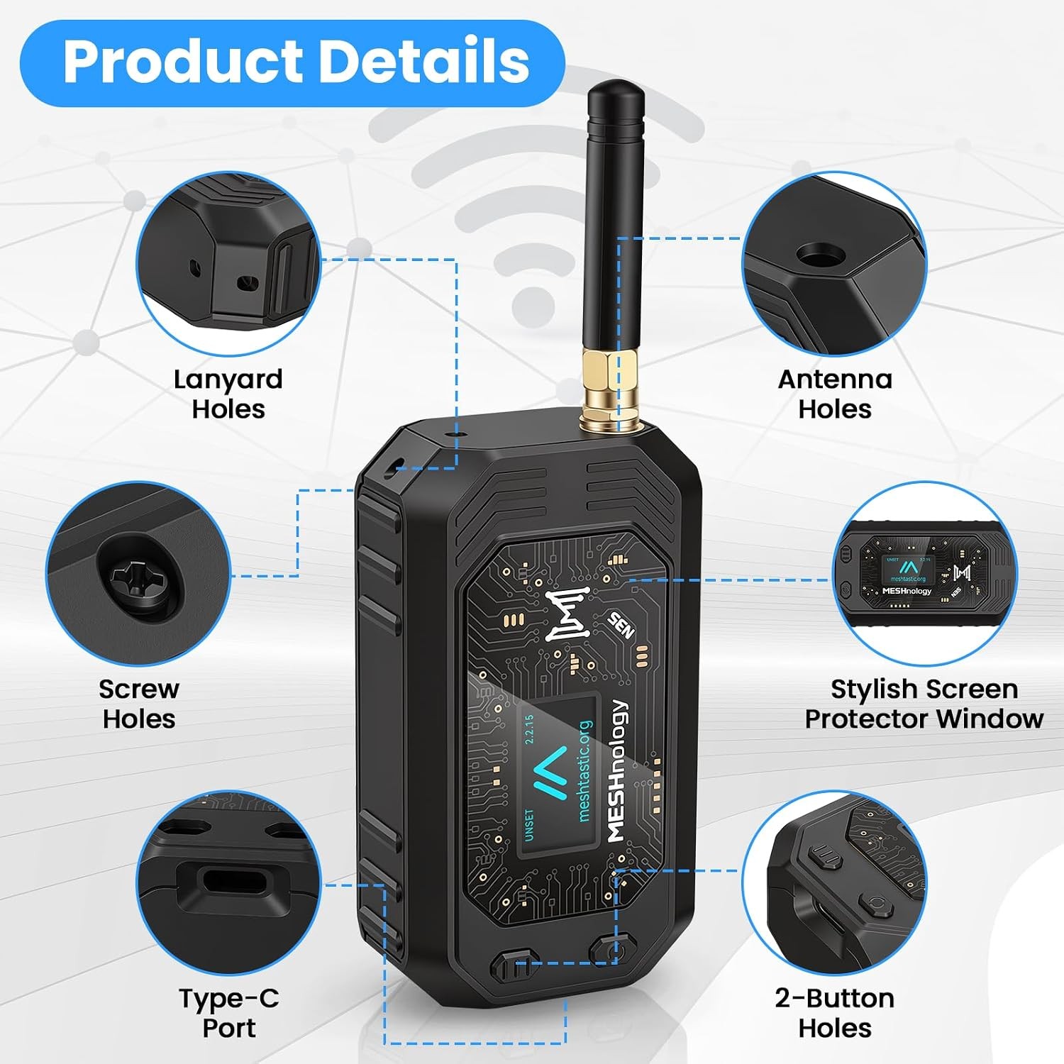 SX1262 LoRa ESP32-S3 V4 915MHz GPS Meshtastic Node WiFi Bluetooth Development