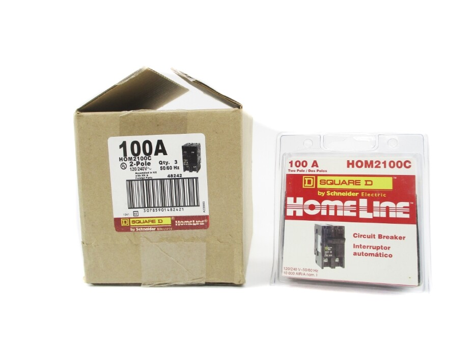 SQUARE D HOM2100C 100A 240V (PKG OF 3) NSMP
