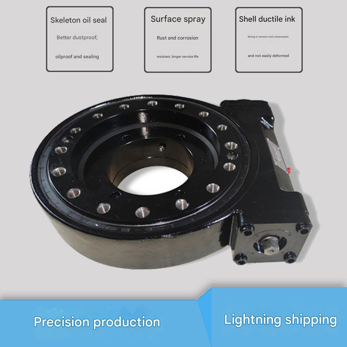 7» Inch Slewing Drive Worm Gear With hydraulicMotors for Solar Tracking System