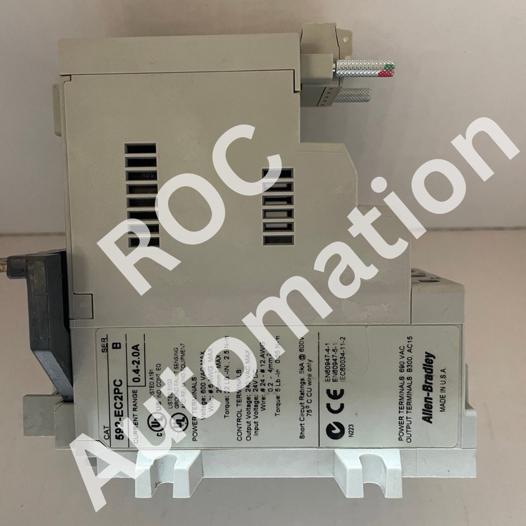 New Allen Bradley 592-EC2PC E3 Ser B Overload Relay 0.4-2 Amp
