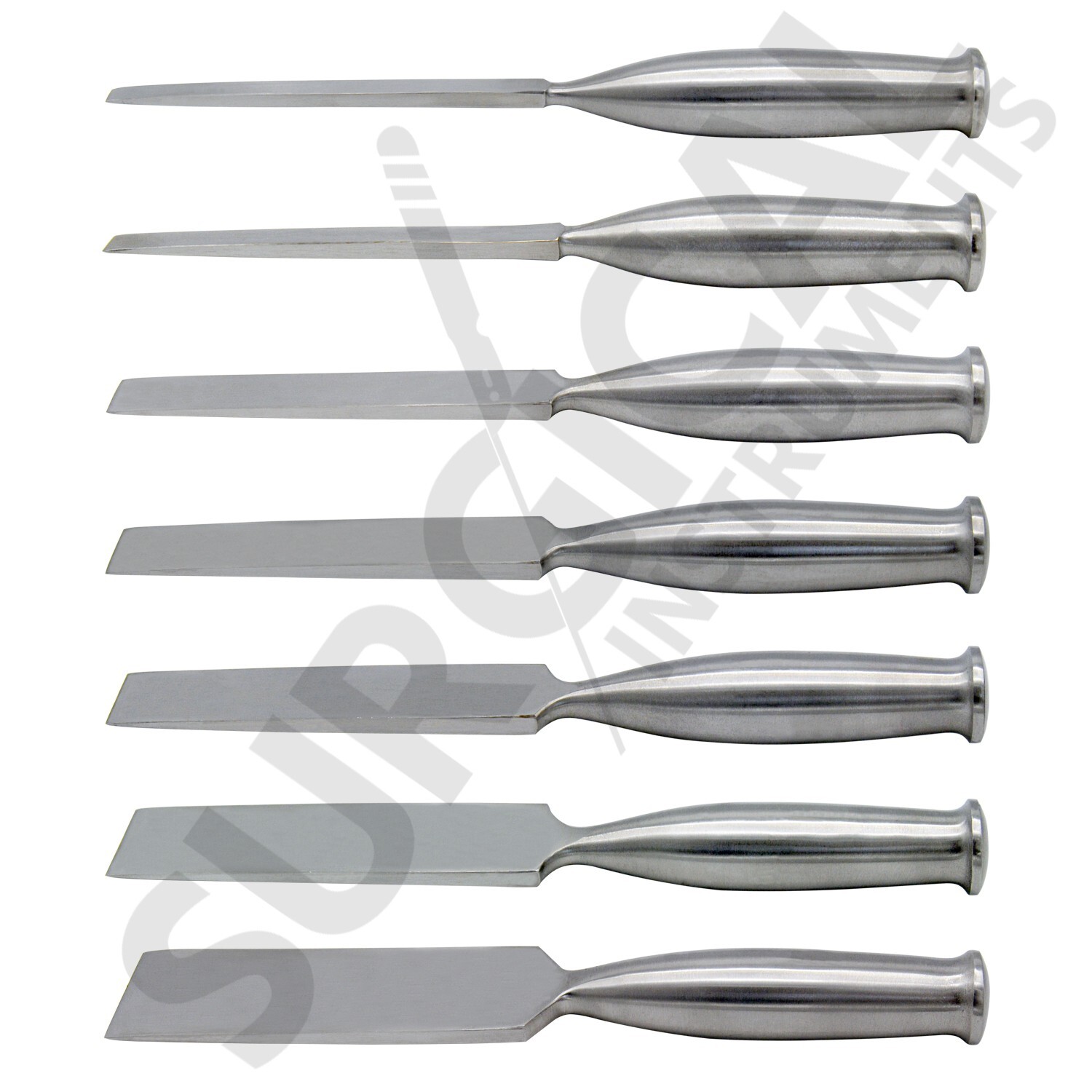 7 Pieces Set of Smith-Peterson Osteotomes Orthopedic Surgical German Grade
