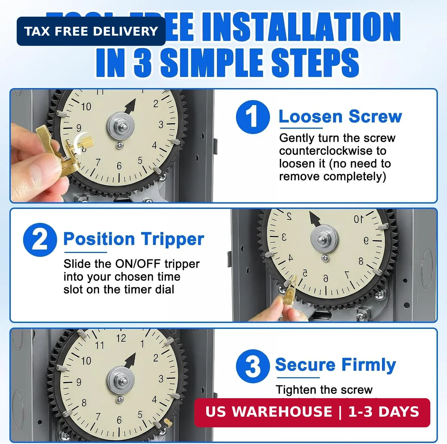 10 Pcs Time Switch Trippers Replacement Kit, Compatible with 156T1978A and Inter