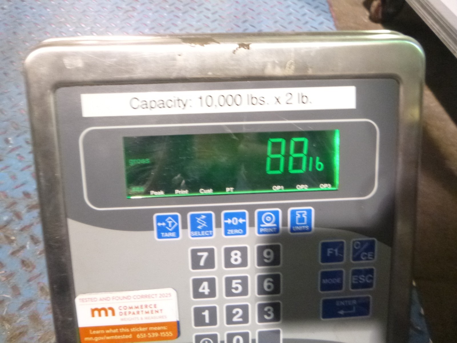 10,000 LB FLOOR SCALE LEGAL TRADE