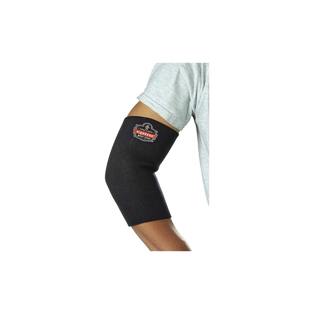 PROFLEX BY ERGODYNE 650 Elbow Sleeve,XL,13″Cir Max,Black 34DW12