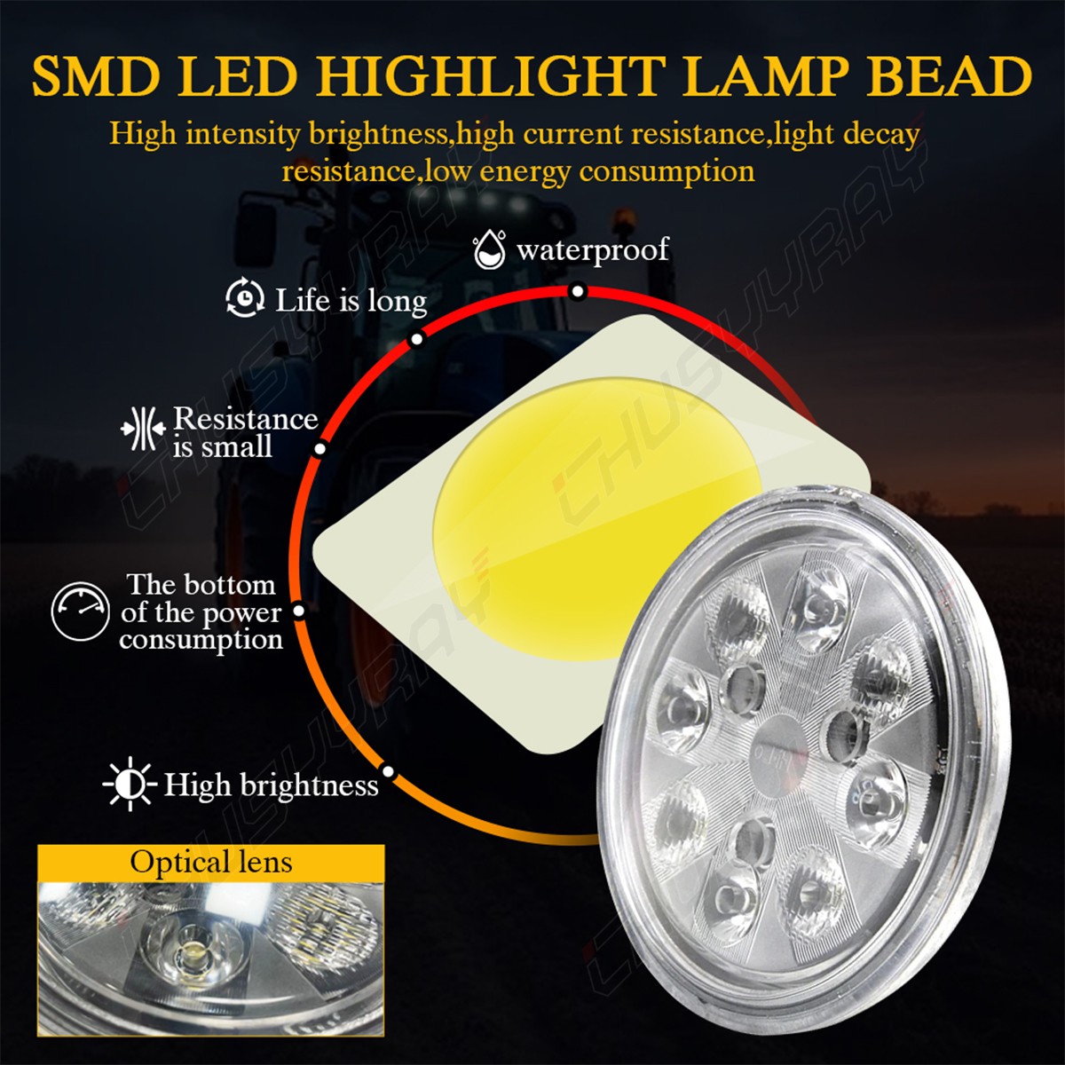 8x LED Light Conversion Fit For Deere Sprayer 6100 6500 6600 6700