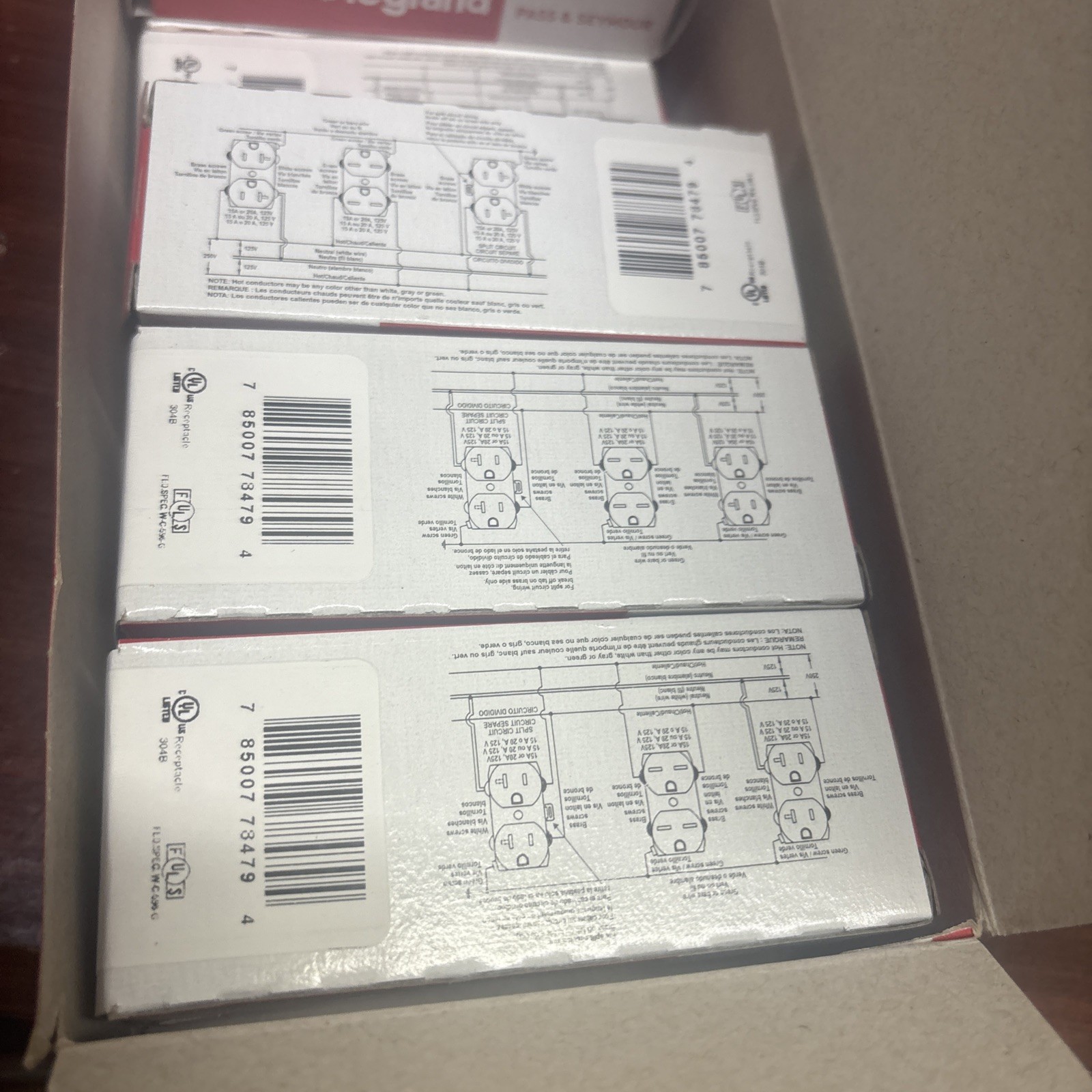 10 Pass & Seymour Legrand 26352-W Decorator Duplex Receptacle White 20A 125V