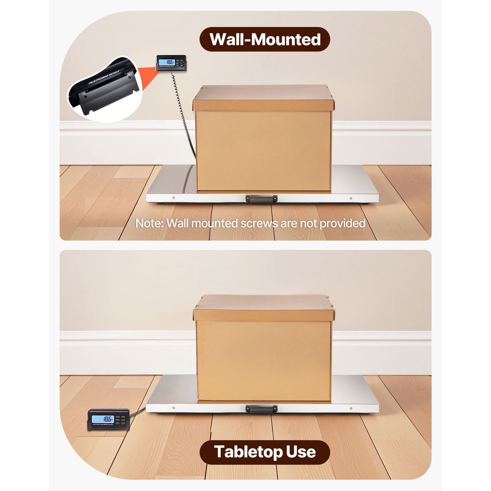 Uimoso 1100 lbs Digital Shipping Scale with 0.2 lbs Precision for Postal Use