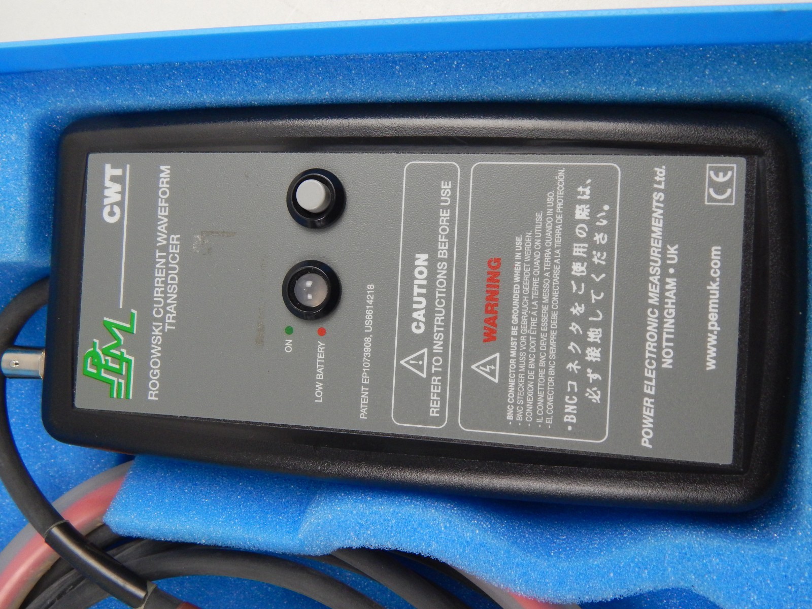PEM CWT 60B Rogowski Current Waveform Transducer 0.5mV/A 10kV Peak 12.0kA I