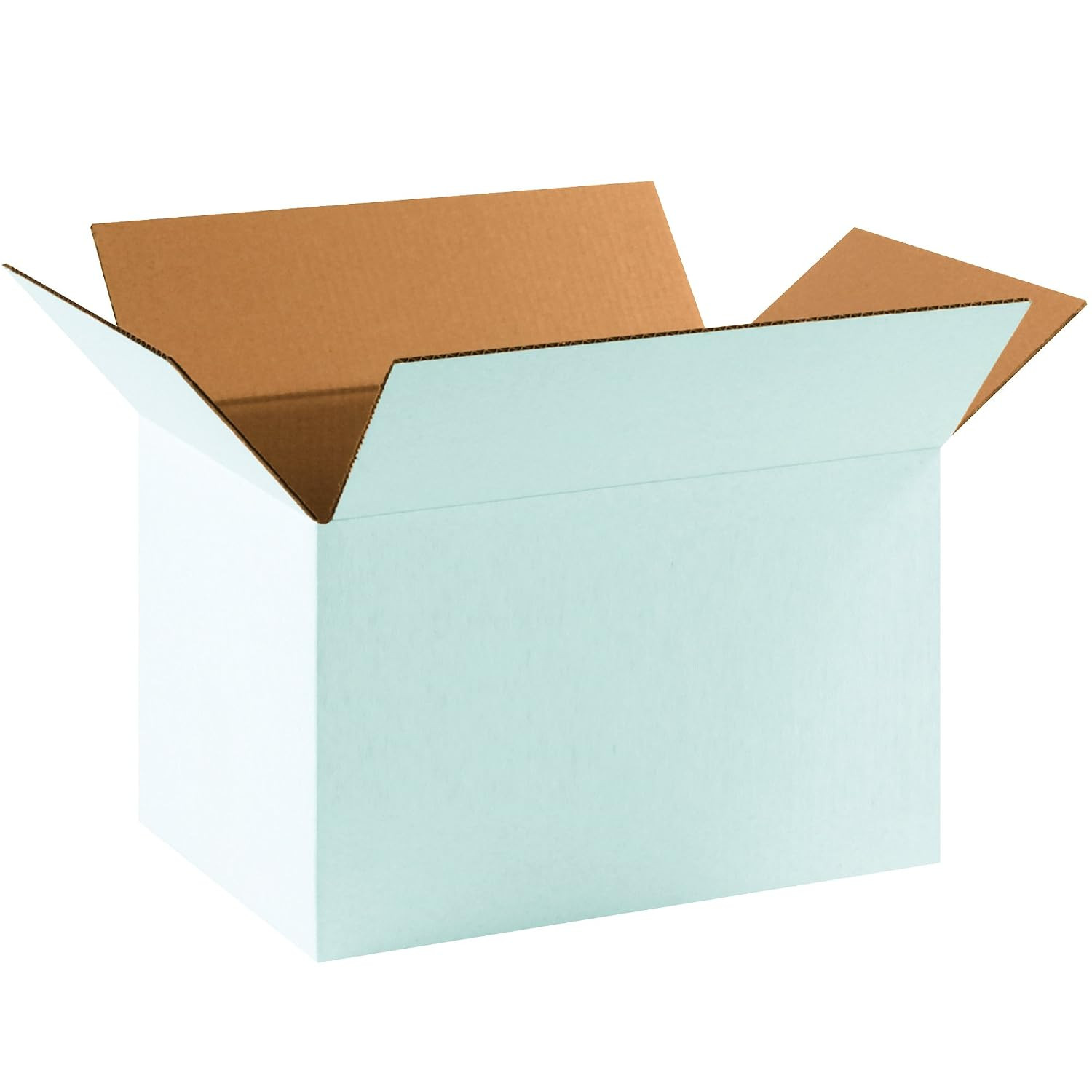 Box USA 25 Pack of Corrugated Cardboard Boxes, 17 1/4″ L X 11 1/4″ W X 10″ H, Wh