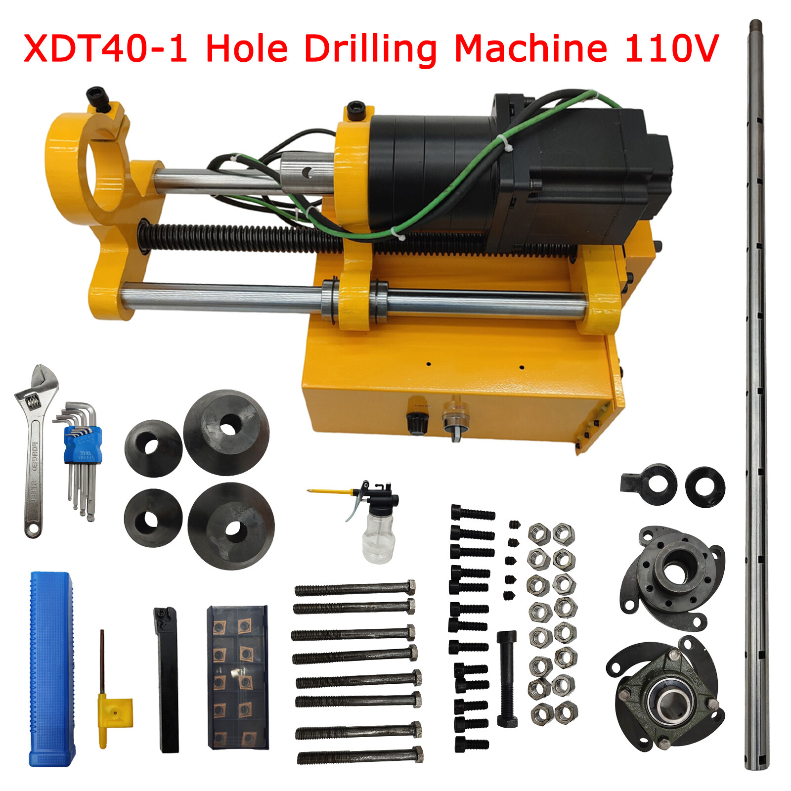 Used Portable Line Boring Machine XDT40 Hole Drilling Tool with 4.9ft Boring Bar
