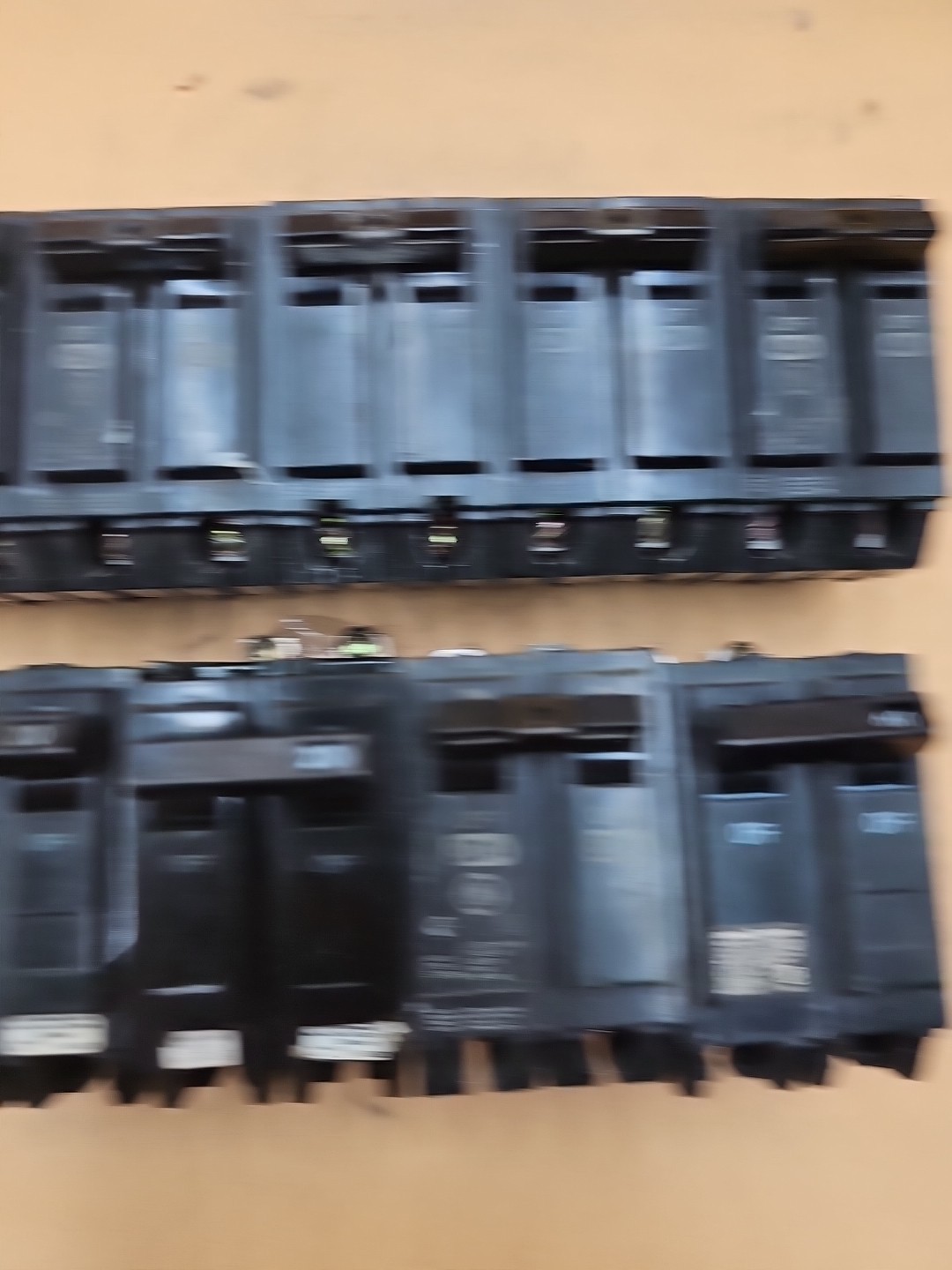 LOT OF 9 GE General Electric Bolt-On Circuit Breakers. THQB2120, THQB2130