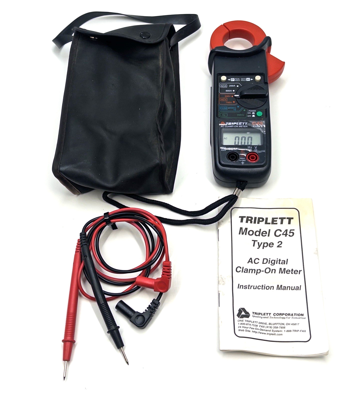 Triplett C45 Type 2 AC Digital Calmp-On Meter