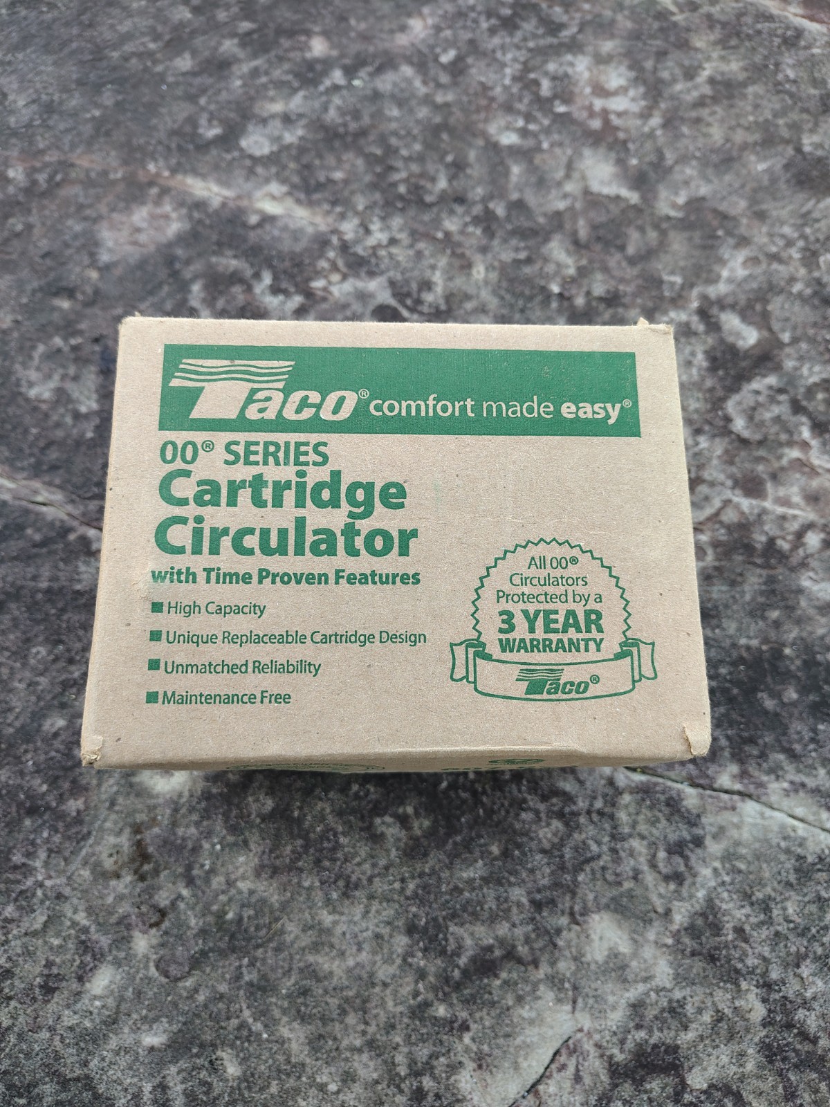 Taco 007-F5 Cast Iron Cartridge Circulator, 1/25 HP 115V Boiler Pump 00 SERIES