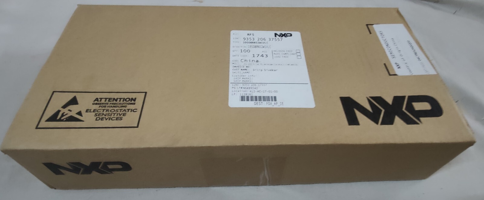NXP S9S08RN32W1VLC Microcontroller IC 8-Bit 20MHz 32KB FLASH 32-LQFP (100 Pcs)