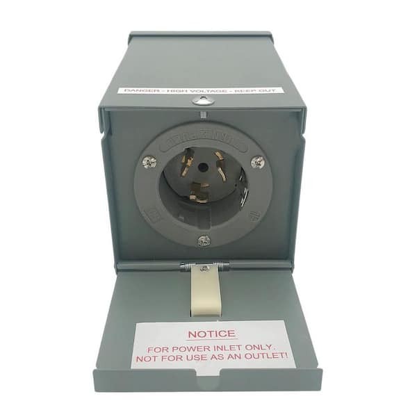 CONNECTICUT ELECTRIC 50 Amp Power Inlet Box (CS6375) with Cover