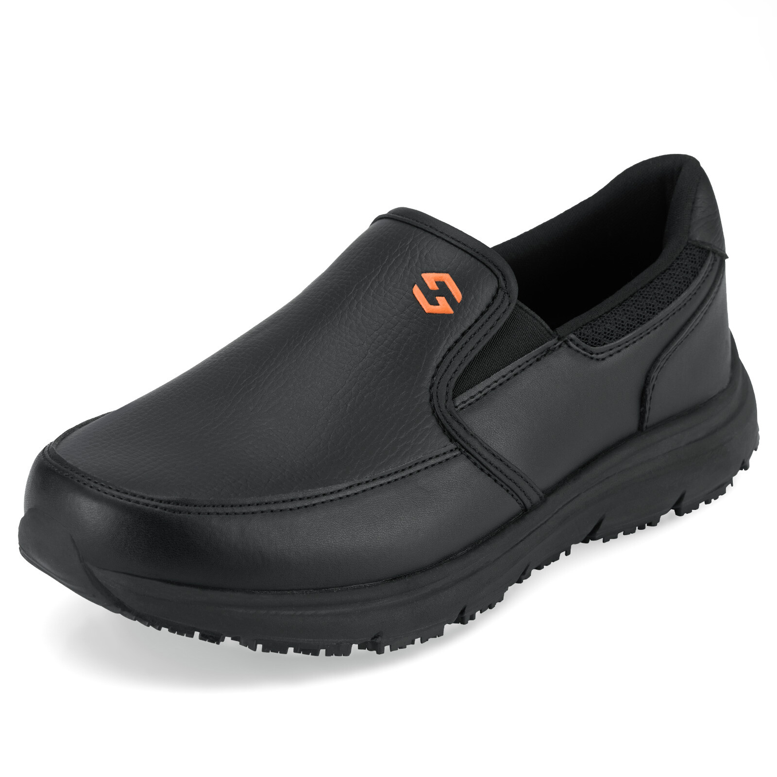 HISEA Men’s Non-Slip Shoes Slip-On Chef Shoes Water Resistant Kitchen Work Shoes