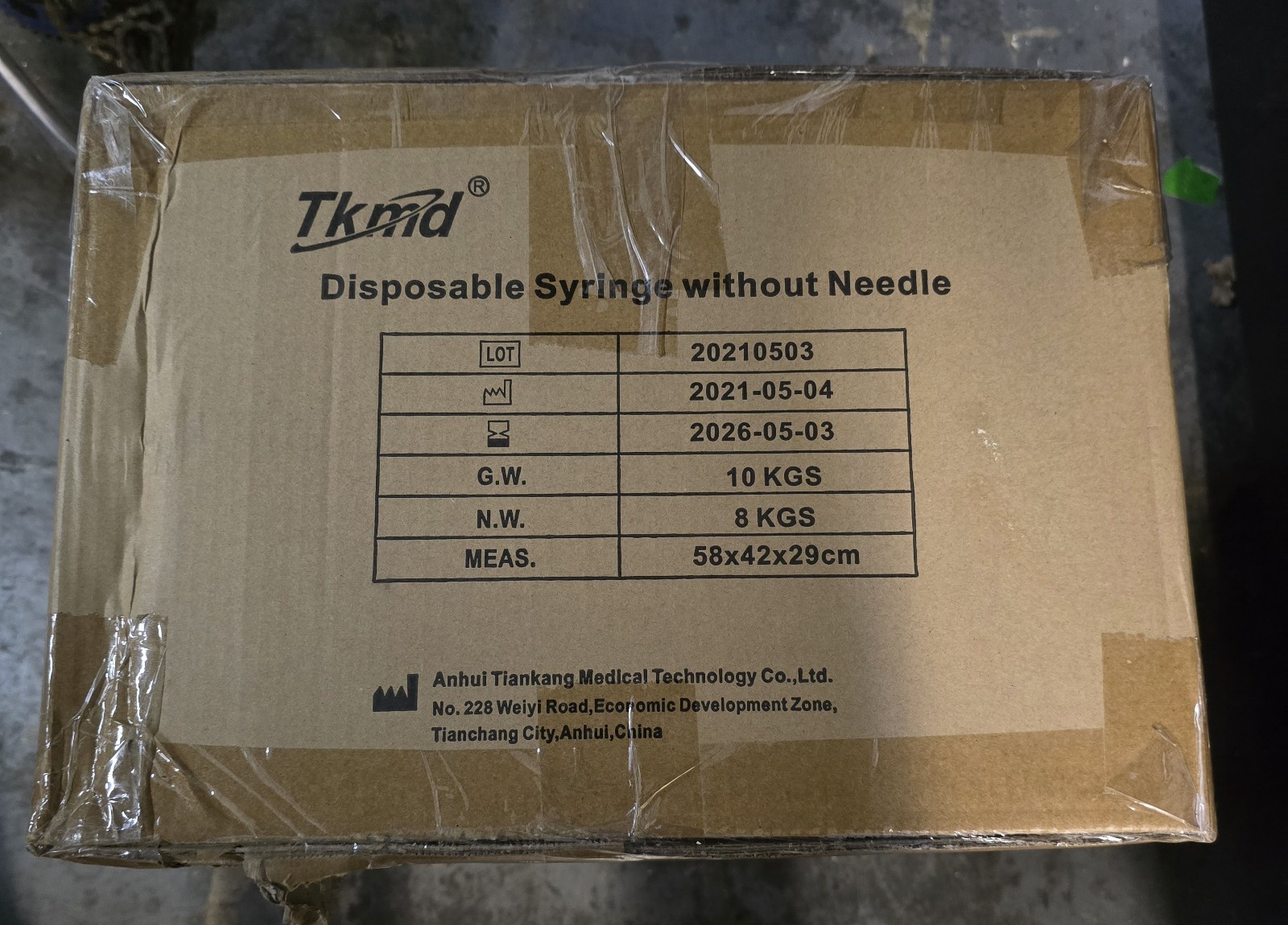 2000ct Case Tkmd 1mL Luer Lock Syringes – No Needle – Sterile – EXP 05/2026