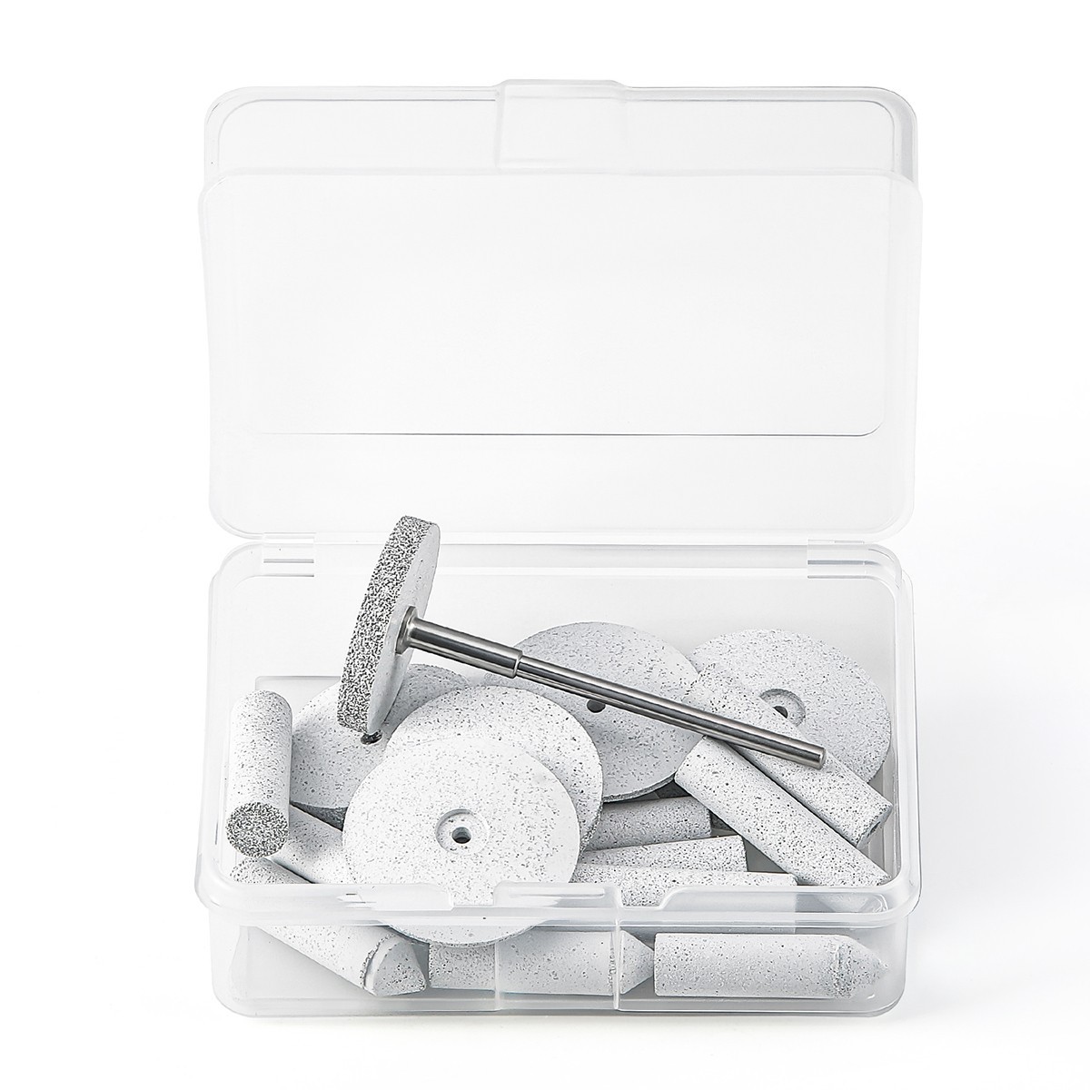 20 pcs +2 mandrel AZDENT Dental Silicone Rubber Polishing Wheels Point Polisher