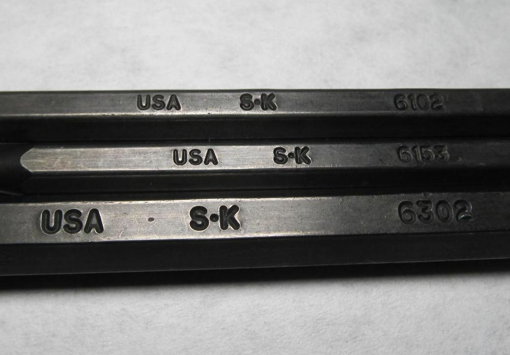 3-PIECES SK TOOLS PUNCH SET 1/16 STARTER 3/32 ROLL PIN 1/16 PUNCH PIN S-K USA