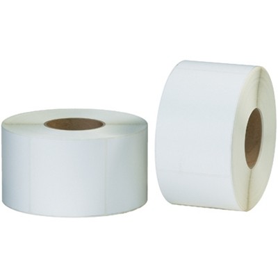 2 x 2″ 2- Up White Thermal Transfer Labels-6,000 Labels per Roll-4 per Roll