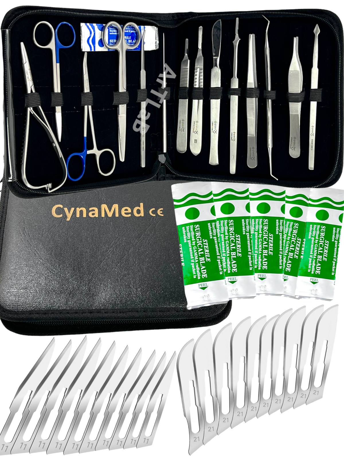 Premium 55 Pc Army Surgical Kit Sutures, Scalpel, Hemostats – Military First Aid
