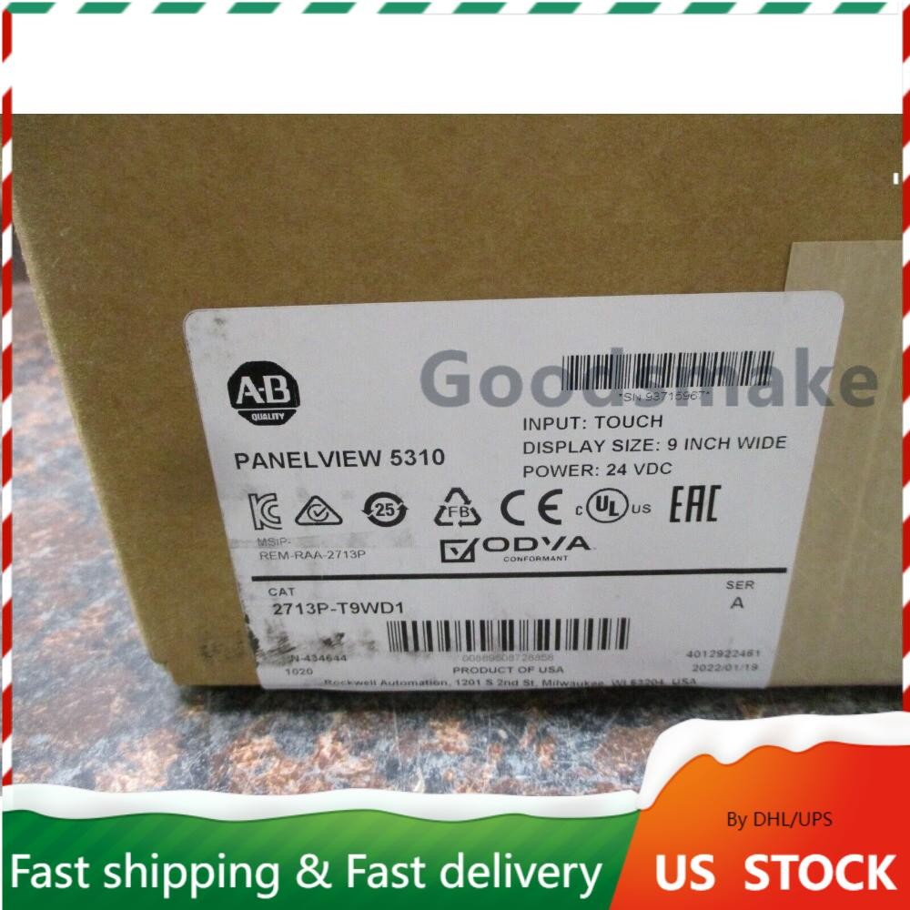 AB 2713P-T9WD1 PanelView5310 TERMINAL 9″ Touch Screen FACTORY SEALED US Free Tax