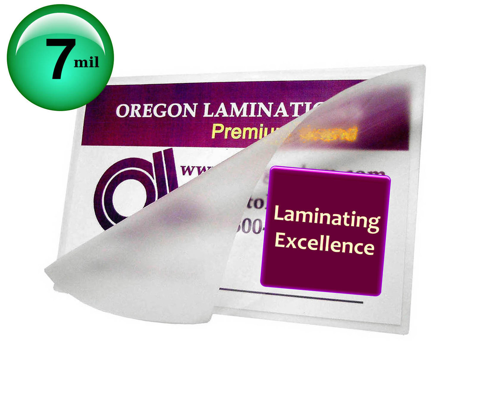 (500/pack) 7 Mil School ID Cards Hot Laminating Pouches 2-1/2 x 3-5/8 Clear