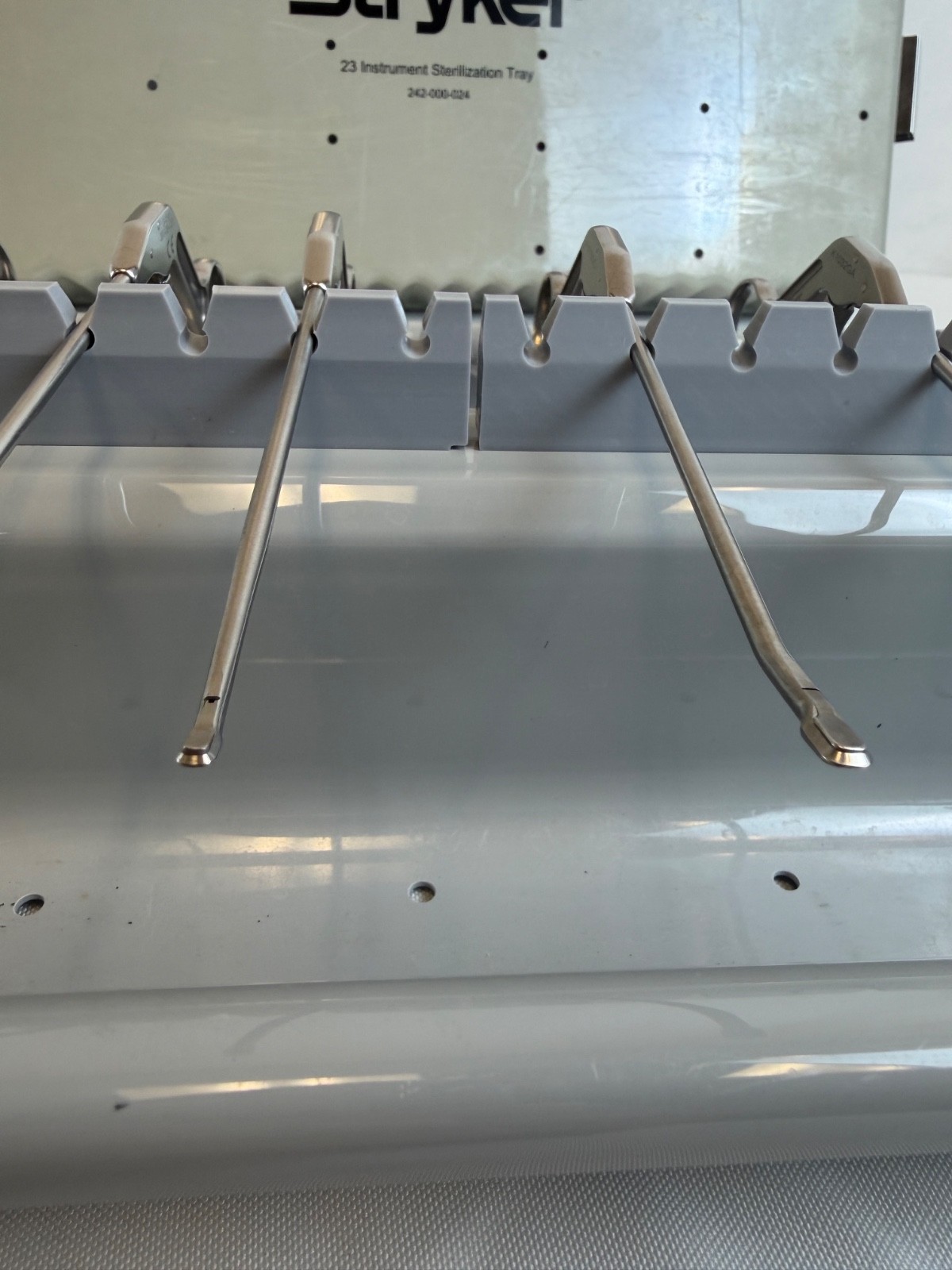 Set of 8 Stryker Conquest Arthroscopic Punch & Grasper Set w/ Sterilization Tray