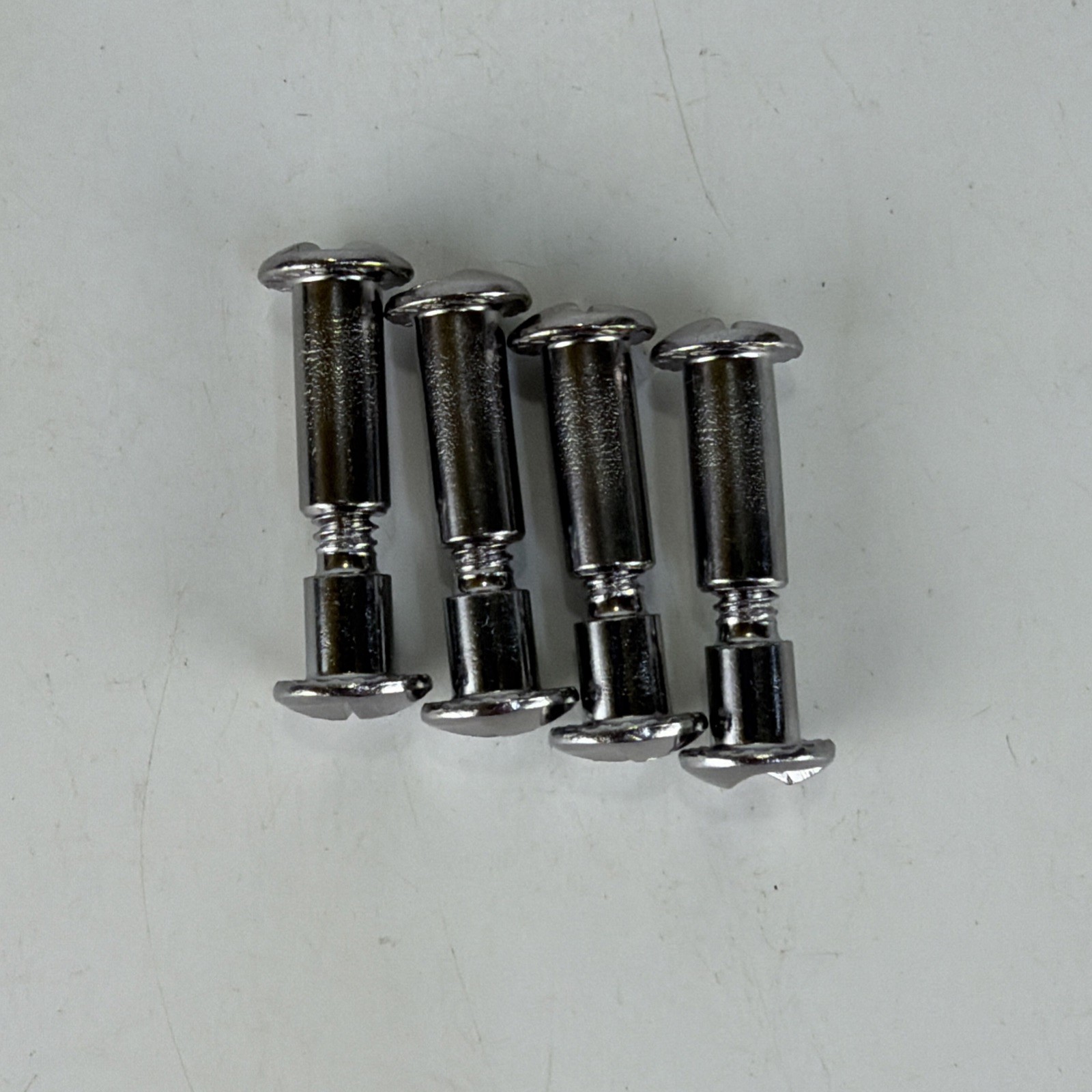 Set of 4 One Way Post & Screw 1/4 Shoulder Sex Bolt #10-24x 15/16” S/S Stainless