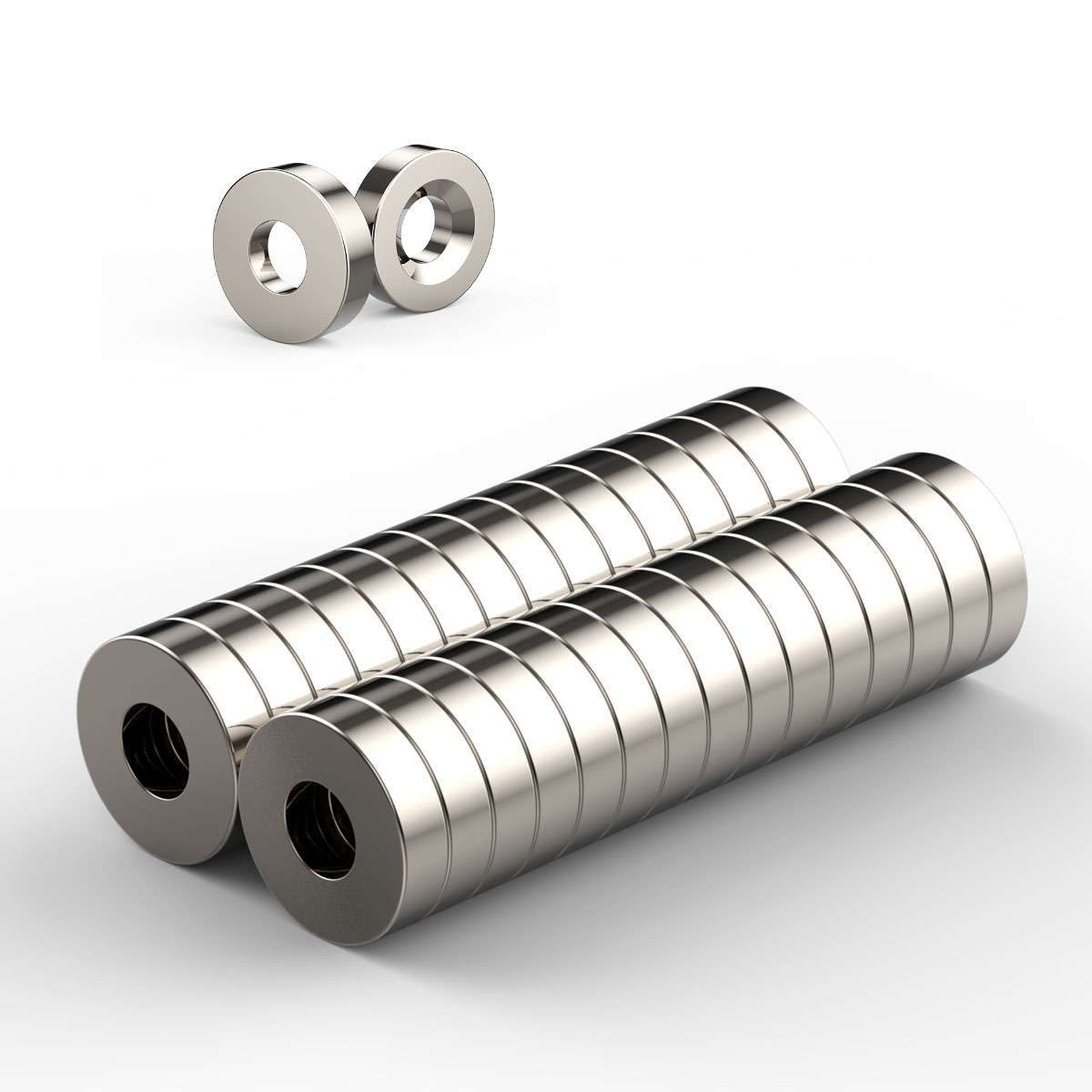 5~100Pcs Strong Countersunk Ring Magnets 12 x 3mm Rare Earth Neodymium 4mm Hole