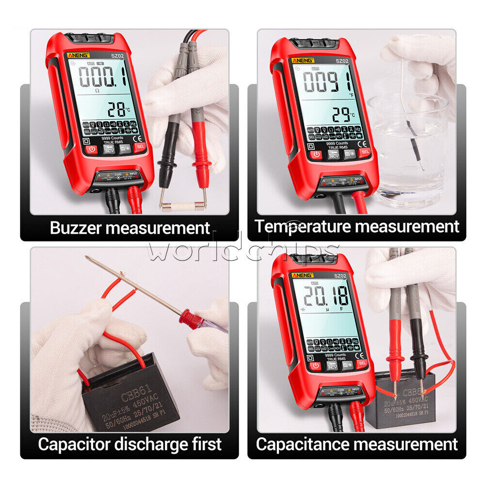 ANENG SZ01 SZ02 Backlight Digital Handheld Multimeter AC/DC Voltage Current NCV
