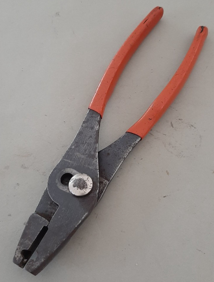 Snap-On Tools Slip Joint Hose Clamp Pliers Red Grip HCP48BP USA READ Descript