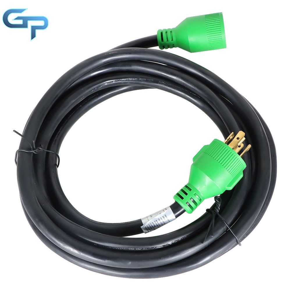 30Amp 15FT 4Prong Generator Inlet Box and Extension Cable Combo NEMA L14-30P/R