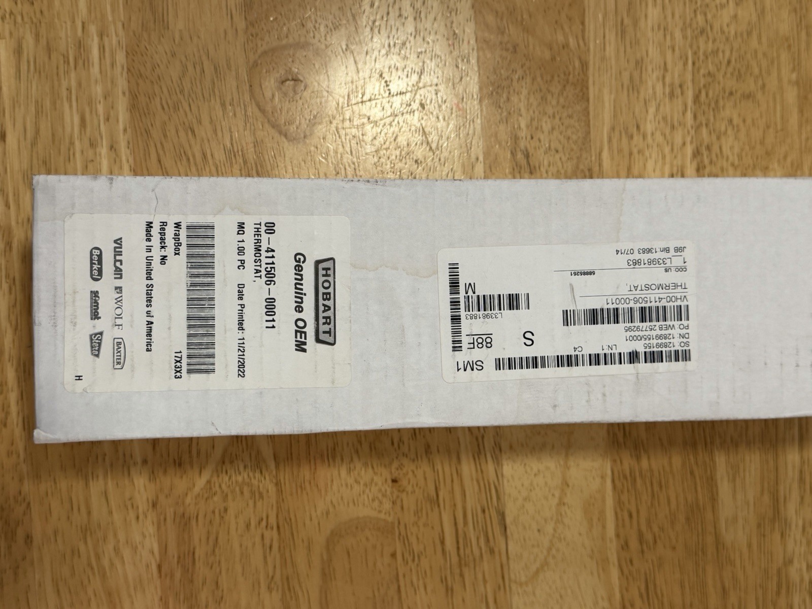 NEW Robertshaw KXT-423-60 Thermostat Hobart 00-411506-00011 MT500°F OEM