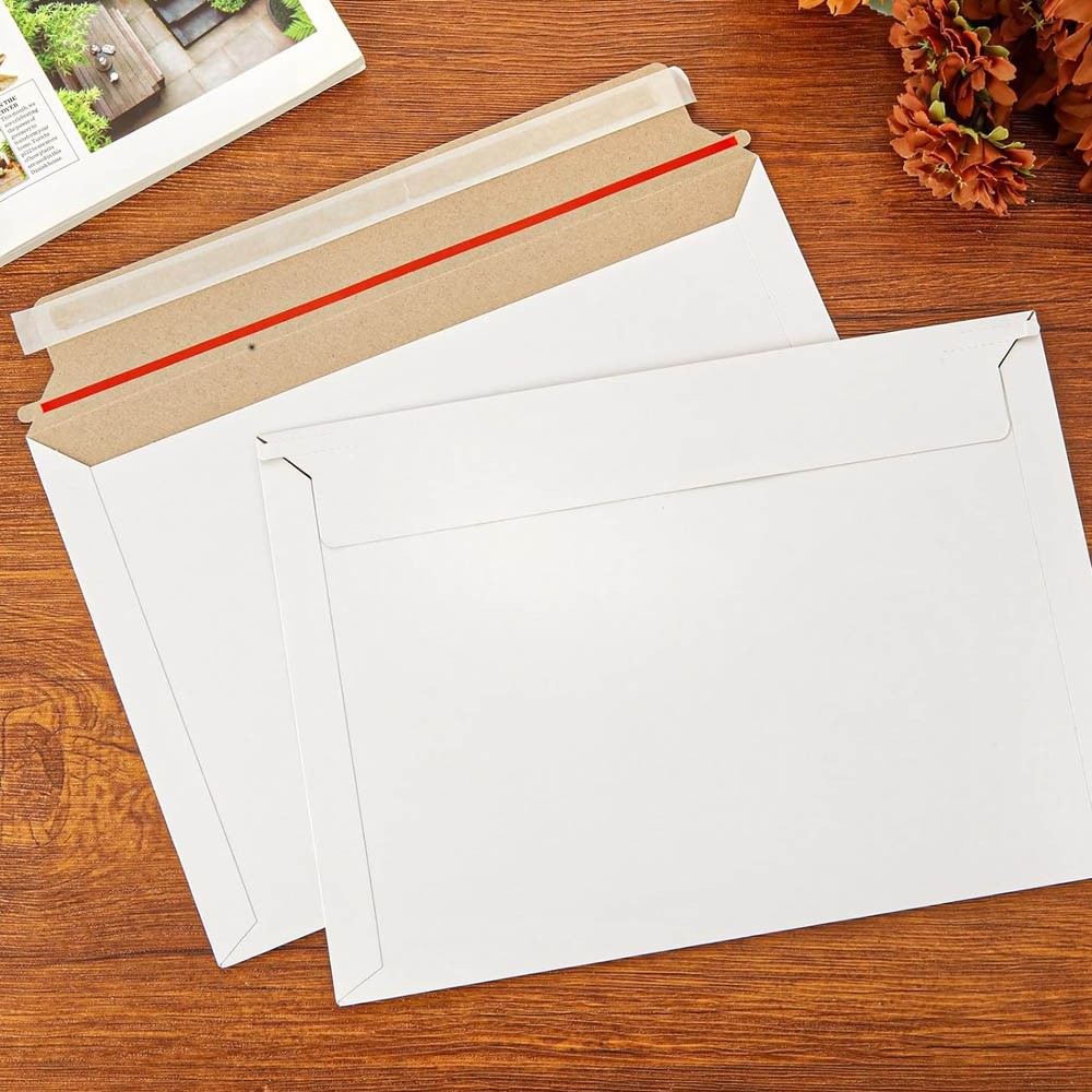 25-1000pcs 6.5×4.5 Rigid Photo Mailers Flat Cardboard Envelopes For Postcard CD
