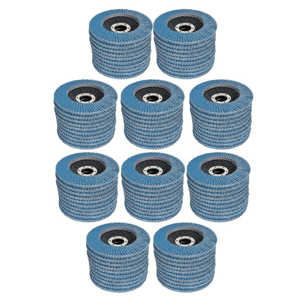 200Pack 4-1/2″×7/8» 40 Grit T29 Premium Zirconia Flap Disc Sanding Grinding