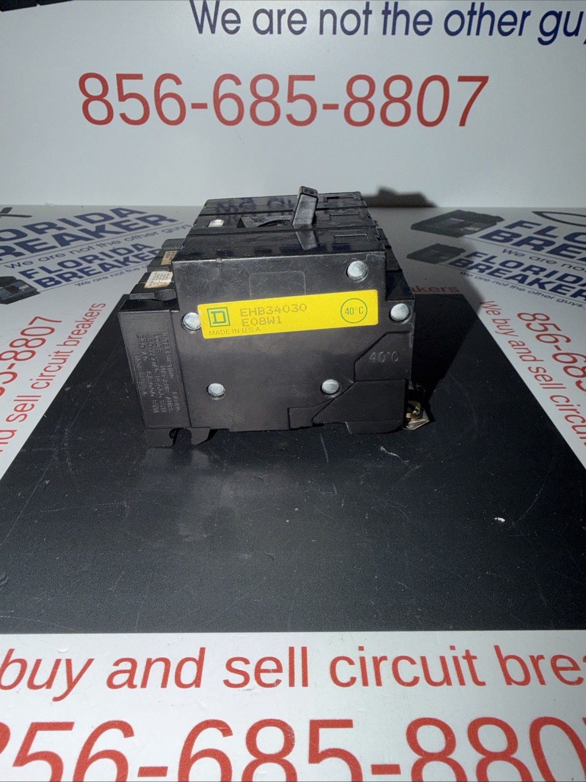 SQUARE D EHB34030 3 POLE 30 AMP 480V CIRCUIT BREAKER