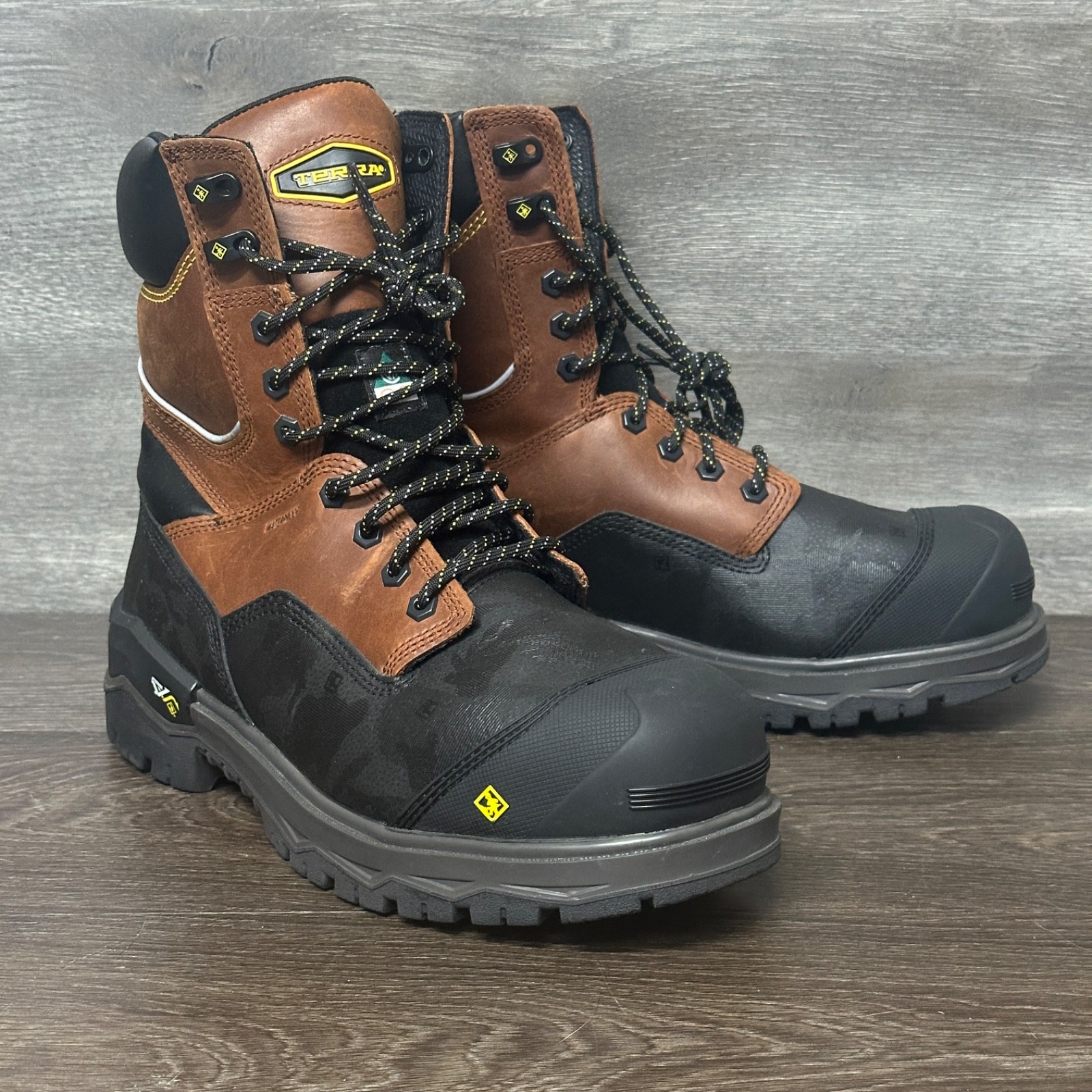 Terra Gantry 8″ Lace-up Waterproof Composite Toe Work Boots Men’s Sz 11.5