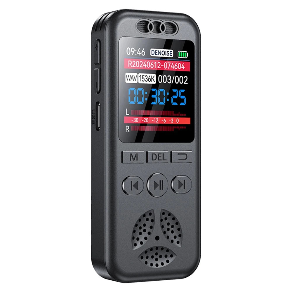 128GB Digital Voice Recorder 1536KBPS Professional Sound Dictaphone Voice Activa