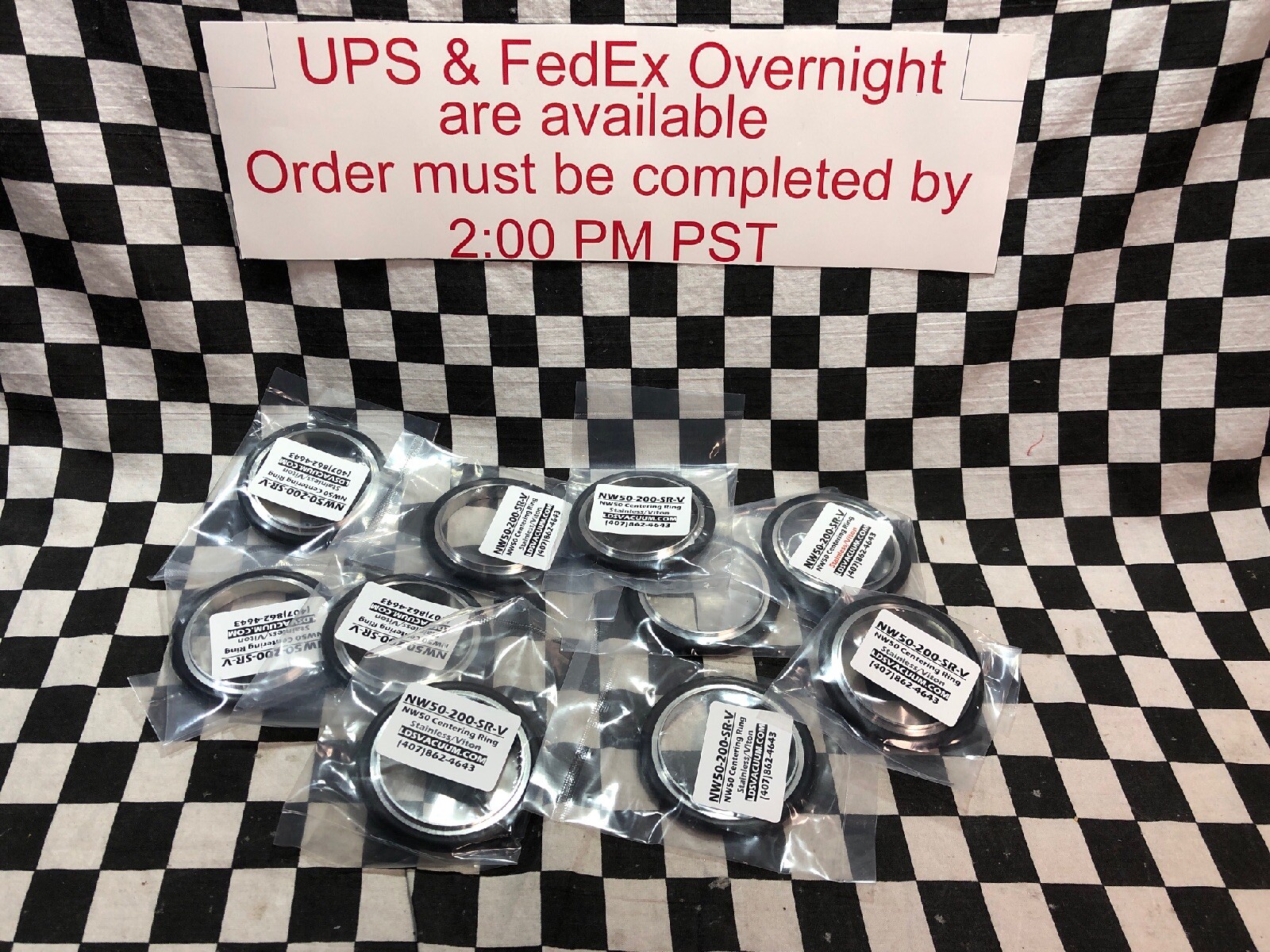 LOT OF 10 LDS Centering Ring KF-50, NW50-200-SR-V, NW50200SRV, SHIPSAMEDAY#122W3