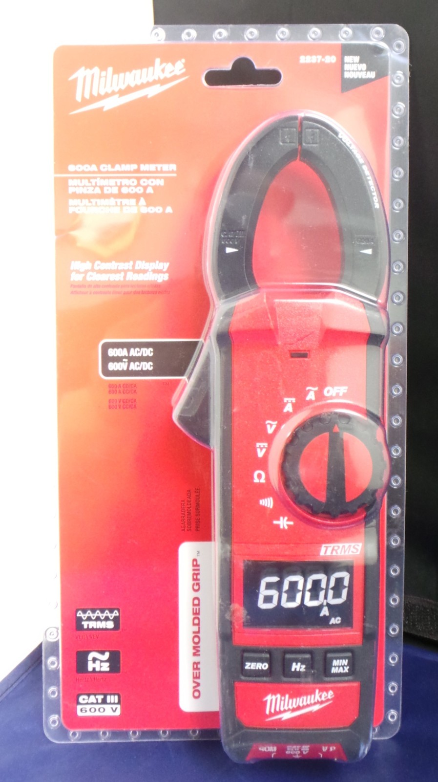 Milwaukee 2237-20 600A AC/DC Digital Clamp Meter True-RMS Electrical – SEALED!