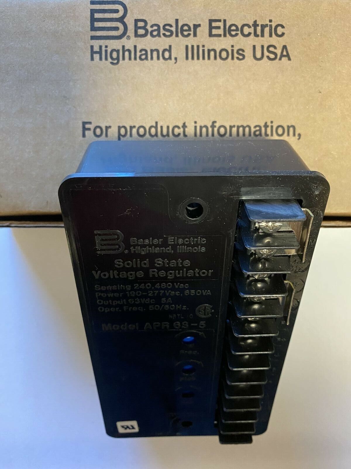 APR63-5 Basler Electric Automatic Voltage Regulator – New & Original 9168700107