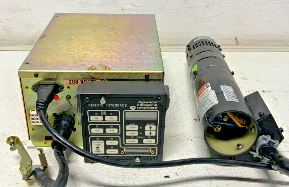 JDS Uniphase 2114P-20SLMD W JDS 2214R-40MLA Continuous Wave Argon Laser Head