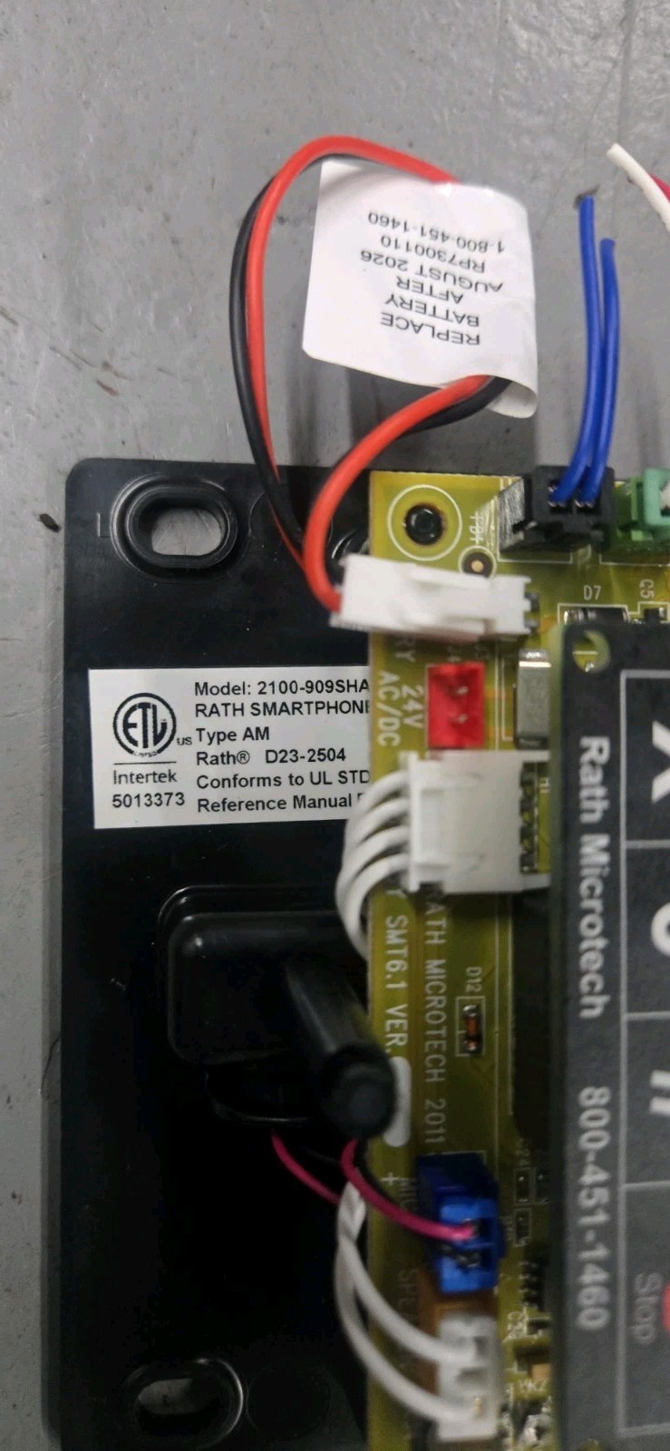 RATH MICROTECH Elevator Phone PCB PWB ASSY SMT5 Model #2100-909ShAI Flush Mount
