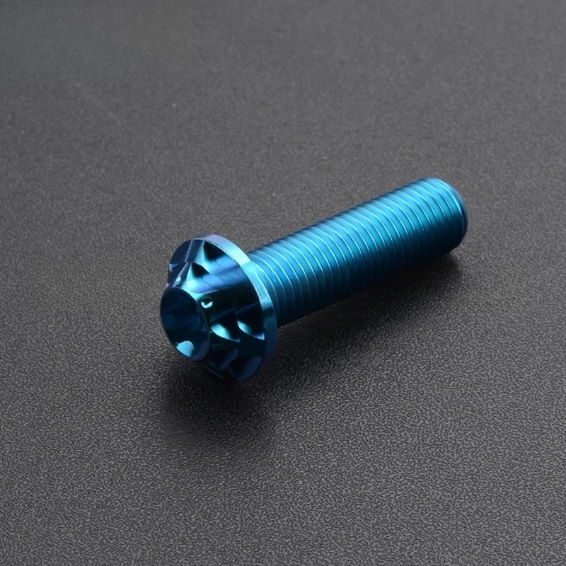 Titanium Bolt M10x10-40mm Plum Head Torx T50 Screws Gr5 for Bike Motorcycle Car