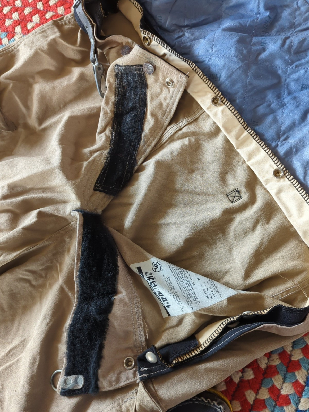 Retired Firefighter Gear Turnout Pants FIRE USED Size 44 X 28 SHELL ONLY!!