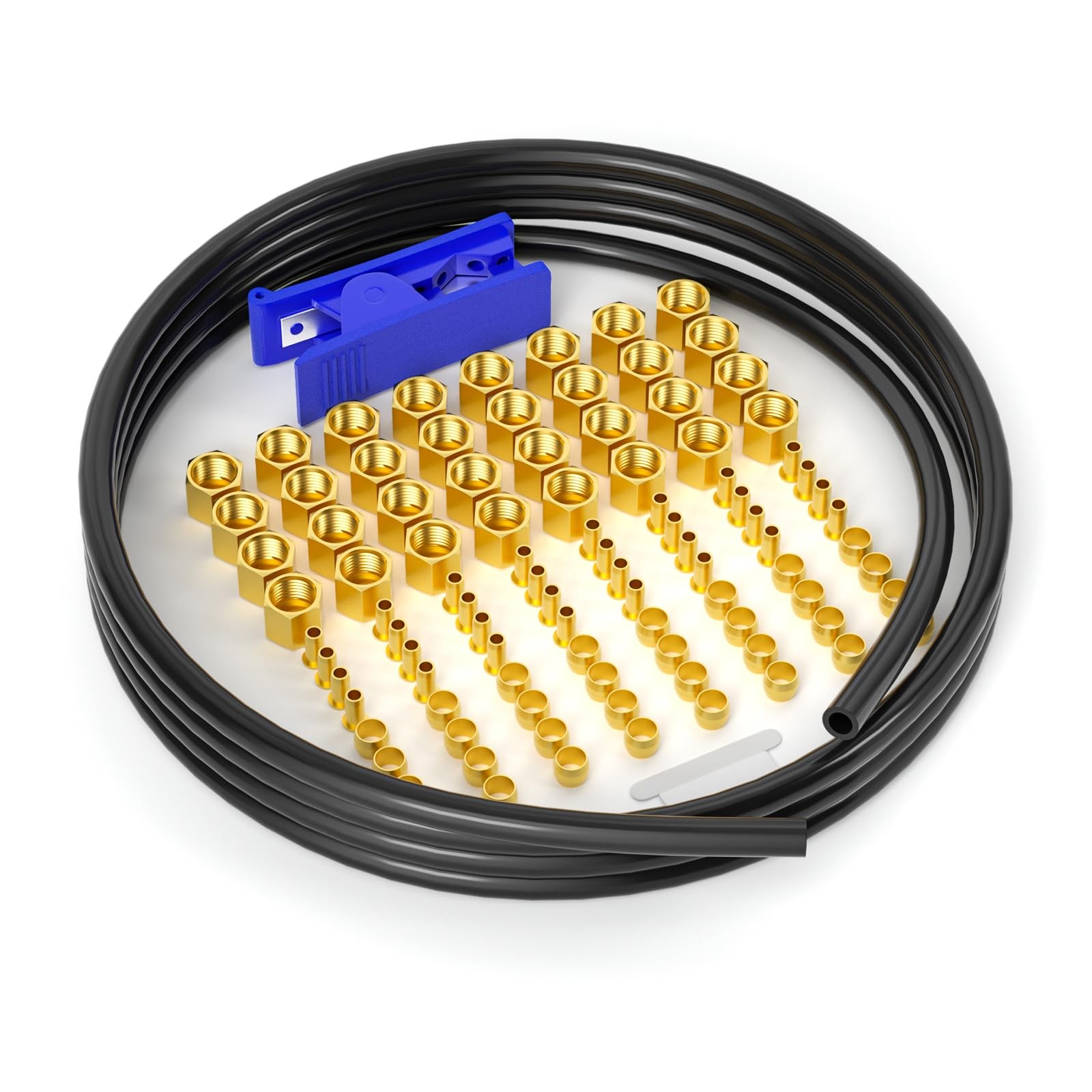 98Pcs 236Inch Air Compressor Unloader Tube Kit, Contains 1/4″ Sleeve Ferrules…