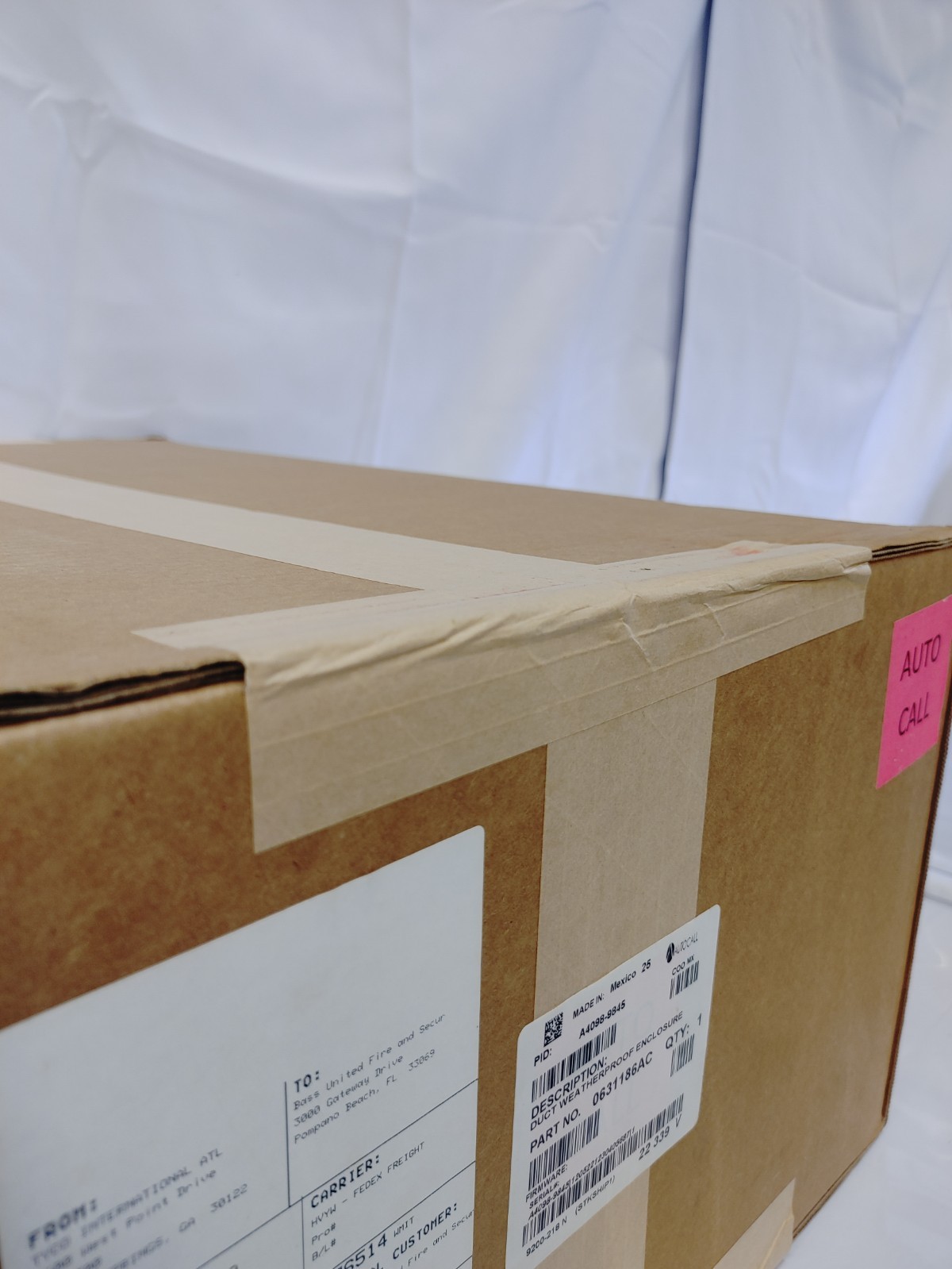 AUTOCALL 0631186AC Weatherproof Duct Housing Enclosure A4098-9845